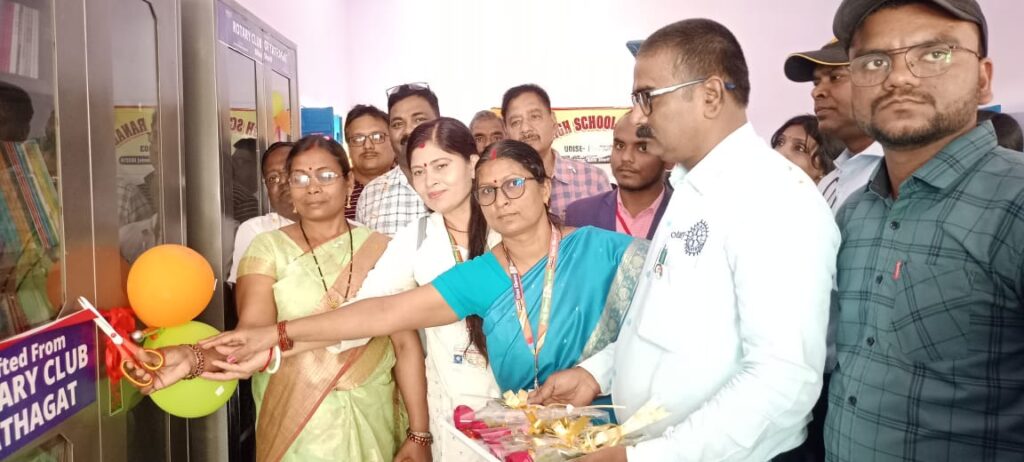 प्लस टू उच्च विद्यालय, राणाविघा में रोटरी क्लब तथागत द्वारा लाइब्रेरी का उद्घाटन 1 IMG-20250327-WA0054