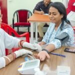 समाहरणालय के पदाधिकारियों एवं कर्मियों की हुई स्वास्थ्य जांच